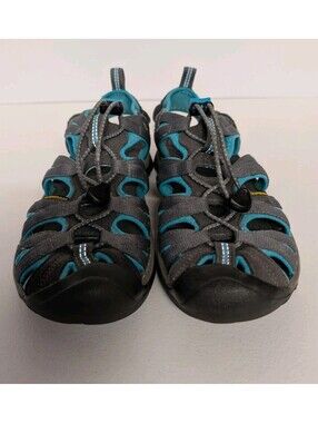 Keen Women's Whisper Sandals Dark Gray/Teal Quick Dry Sz 6.5